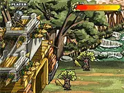 VI Defenders free online action shooting game screenshot showing heroes and fortress defense