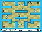 Art Attack Super Sushi Pack character running to recover a stolen painting, Arcade online game screenshot