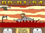 Shark Rodeo free arcade online game screenshot showing a rider balancing on a shark