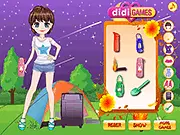 Camping Trip Dress Up free online fashion game outdoor adventure style