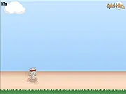The character icon running across obstacles in the high-score endless runner game 1MioRun