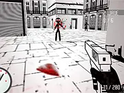 Stickman character Jim shooting enemies in the action game Stickman of Duty