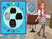 Fashion editor Alice wearing a trendy outfit from the Sao Paulo Fashion Week dress up game
