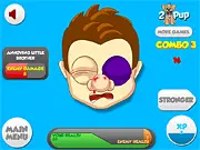The main screen of Punchifier, showing a customizable character getting punched and the option to enter campaign mode.