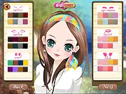 Emma peacefully writing her feelings and emotions in the Mood Diary 1 free online game