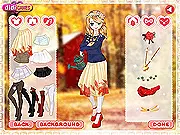 Laila, the gardening fashionista, wearing a stylish outfit with flowers in the dress up game Gardening In Style 2