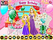 Play Baby Rapunzel Birthday Party free online decoration game, decorating the house with balloons and festive items for a princess birthday
