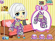 Fireworks Kimono free dress up game, traditional Japanese kimono fashion online, playing on PlayArcadeHub