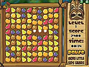 Cocktail Fruit Frenzy free online match 3 puzzle game with tropical fruits on PlayArcadeHub