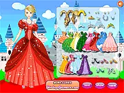 Castle Princess Dress Up game, styling a princess in her castle, royal fashion game free online