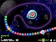 Play Space Ball Blaster free online puzzle game similar to Zuma, set in space