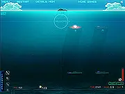 The Aquatory free online shooter game, destroying enemy submarines in underwater combat, playing on PlayArcadeHub