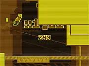 P3R A5P3RA game screenshot showing the minimalist graphics of the one-button arcade challenge. Play free online simple reflex game.