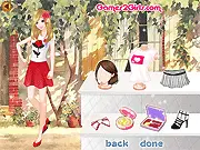 City Move Dress Up online game featuring two female characters preparing for an apartment hunt