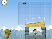 Drawfender Level Pack game screen showing a drawn shape protecting a character from an incoming object in a physics puzzle