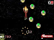 Ben10 Heatblast Jumping free online game screenshot, Heatblast character jumping high on platforms