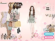 Autumn Elegant Dress Up free online fashion game featuring an outfit with gray and brown clothing