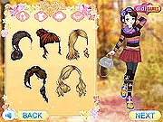 Shiny Sisters 2 game featuring two stylish girls, Isabella and Abigail, in autumn outfits ready for their walk