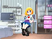 Chichi Sama Dress Up game screenshot featuring the cute girl Chichi and her mom Lisa, a free online fashion and styling game