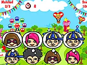 Busy Cupid free online game screenshot, showing a cartoon Cupid character aiming an arrow to match up two lonely hearts for Valentine's Day.