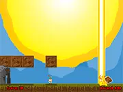 Bring The Sun free online game screenshot showing a character standing in a beam of light surrounded by threatening shadow monsters.