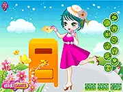 Post Office Girl Dress Up free online game, dressing up Linda for the post office, casual fashion game