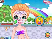 Color My World free online fashion game helping Cindy change from white to colorful clothes