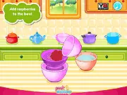 Berry Smoothie Ice-Blocks free online cooking game, showing a close-up of colorful berry popsicles