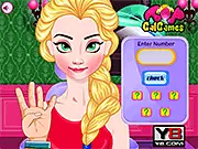 Elsa Eye Doctor game free online clinic simulation on PlayArcadeHub