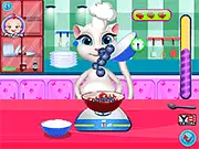 Pregnant Angela Cooking Pancakes free game, cooking simulation, baking with Angela online