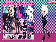 Play Lady Gaga Dress Up Cute Version free online, celebrity dress up game, fashion idol styling