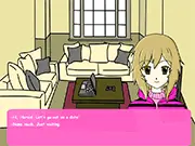 In or Out Dating Sim free online game featuring two characters, Harold and Kayla, deciding their date plans.