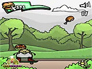 Play Cheeseburger Joe online free game - Funny chubby kid catching cheeseburgers and avoiding broccoli