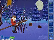 Survive In Siberia free online game screenshot, finding items to combine in a snowy environment