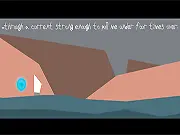 River Walker free online experimental game, short narrative experience based on depression quote, atmospheric indie game