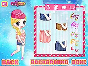 Peach Pink Style free online dress up game, cute fashion using pink and peach colors