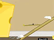 Defend Your Cheese free strategy game online. Send out rats and set traps to protect the cheese from AI enemies.