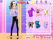 Trendy Catwalk free online fashion game screenshot, dressing up a top model in haute-couture, spring collection