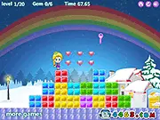 Elsa Anna Rainbow Island Adventure game, Frozen Queen Elsa and Princess Anna collecting treasures