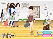 Screenshot of the Special Wear Fashion Design game interface showing a half-finished customized dress with various style options.