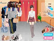 Free online dress up game featuring summer floral fashion and layering with light jackets for an air-conditioned office