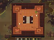 Stumped Online - Free puzzle platformer game with a character hopping through a laboratory, only able to turn one way