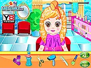 Baby In Hair Salon free online styling and haircut game screenshot