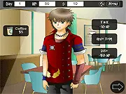 Screenshot from Idol Days Sim Date showing the main character interacting with one of the five unique love interests