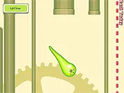 Super Snotput game screenshot, cartoon nose with snot being flicked, funny physics game online