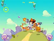 Play Cowboy vs UFOs free online shooter game, using a cowboy to fight invading alien saucers