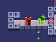 Screenshot of Turnament Dungeon Puzzle game – a knight character standing on a tiled floor in a dark cave or dungeon entrance