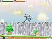 Heli-Fleet free online helicopter game, flying a chopper to pick up cargo crates and manage fuel
