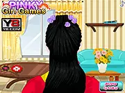 Play Princess Mulan Hairdos free online makeover game, wash and style Mulan's hair for a party