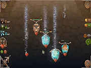 Screenshot of Gatma gameplay, showing a fantasy hero character fighting demons with a sword, action RPG, dark fantasy, play online